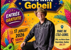 Gabriel Gobeil, artiste originaire de Repentigny, en spectacle au Carnaval du monde